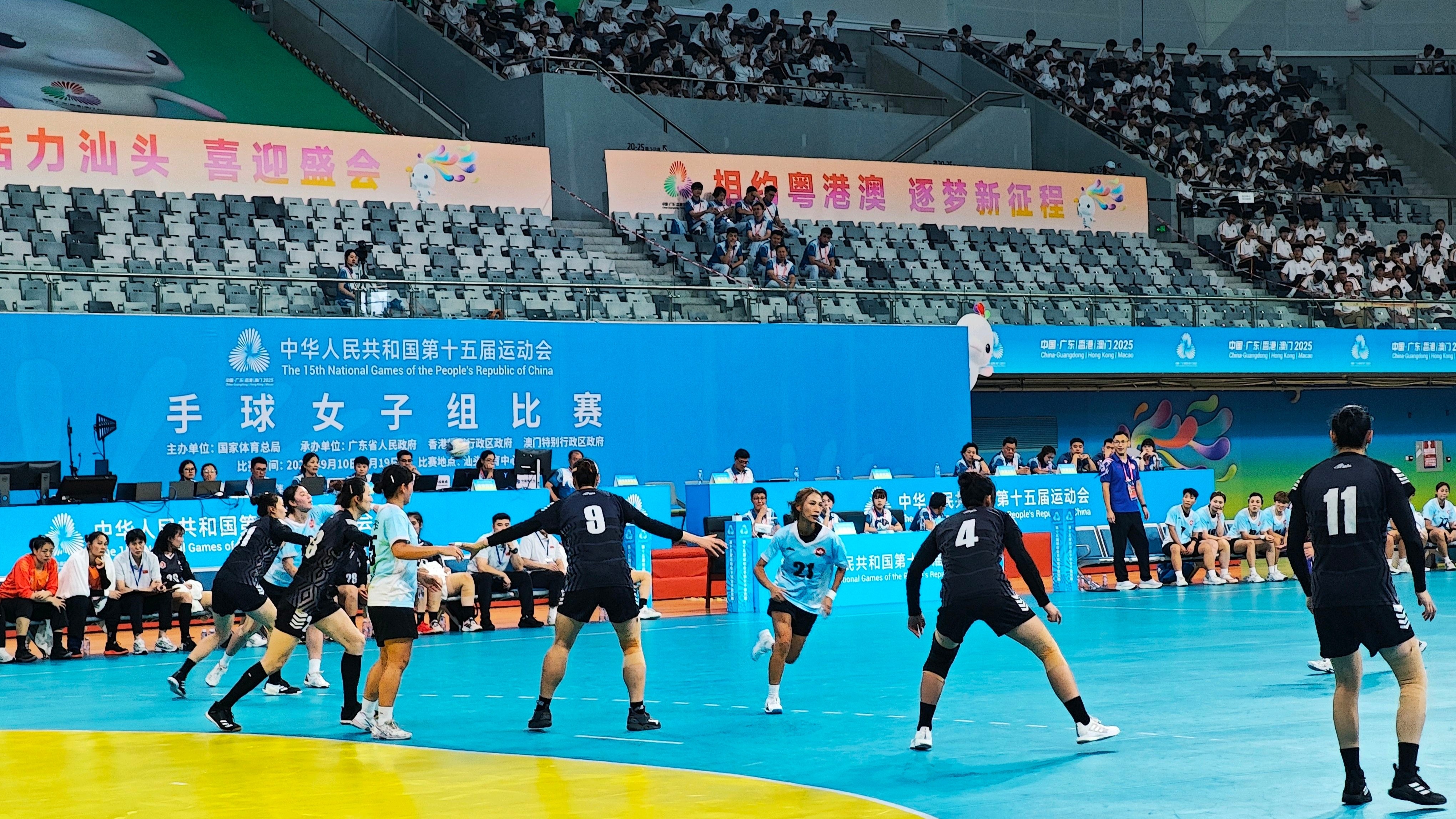 赛期10天，十五运竞技体育女子手球项目在汕头精彩开赛