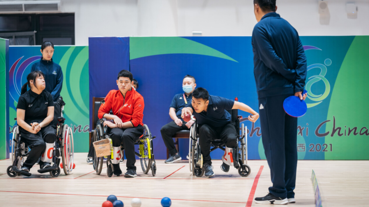 全国第十二届残疾人运动会残奥聋奥项目：硬地滚球