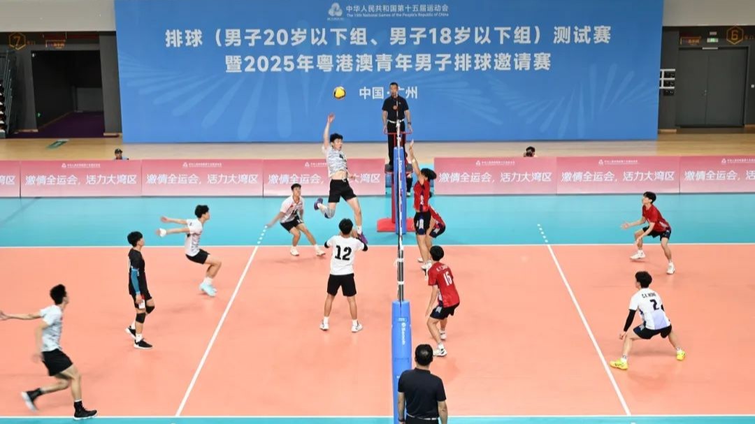 十五运会男排测试赛鸣金