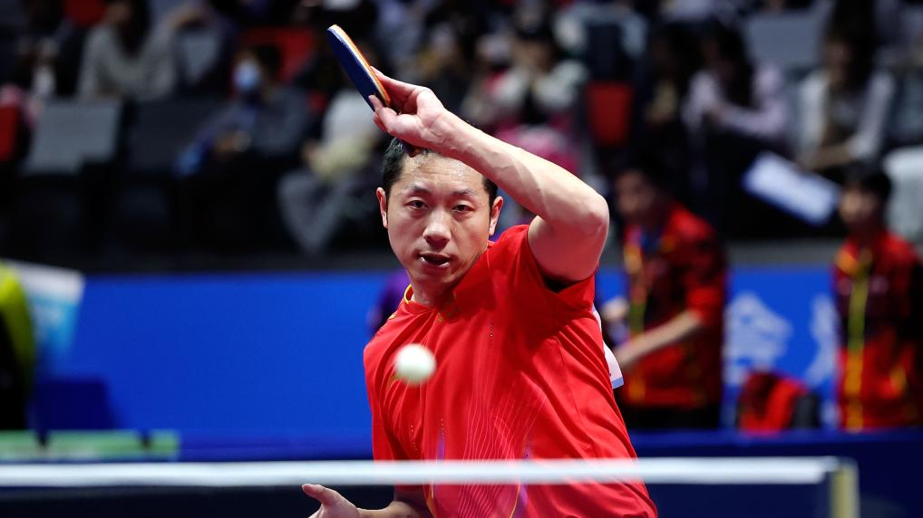 全运会乒乓球男团小组赛：上海队胜江苏队