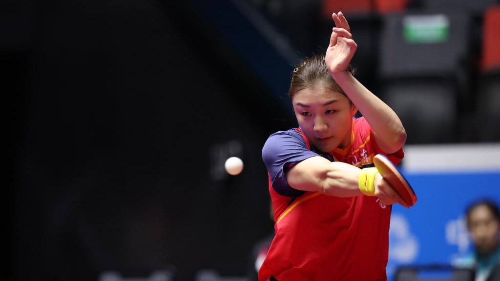全运会乒乓球女单四分之一决赛：陈梦晋级四强