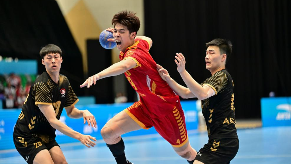 全运会手球男子金牌赛：江苏队胜安徽队