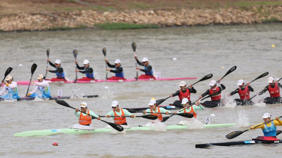 全运会皮划艇静水——女子500米四人皮艇决赛赛况