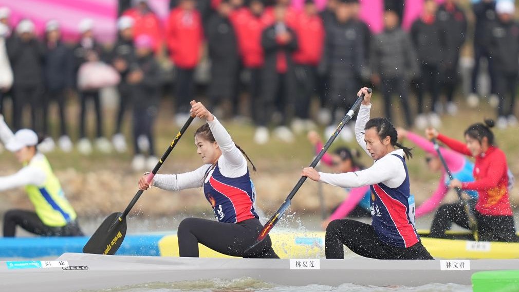 全运会皮划艇静水女子200米双人划艇决赛赛况