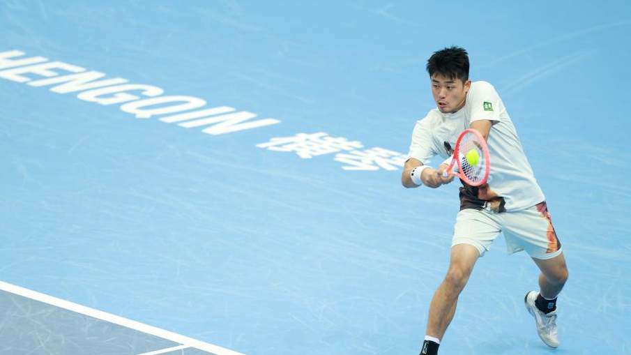 全运会网球——男单决赛：吴易昺夺冠