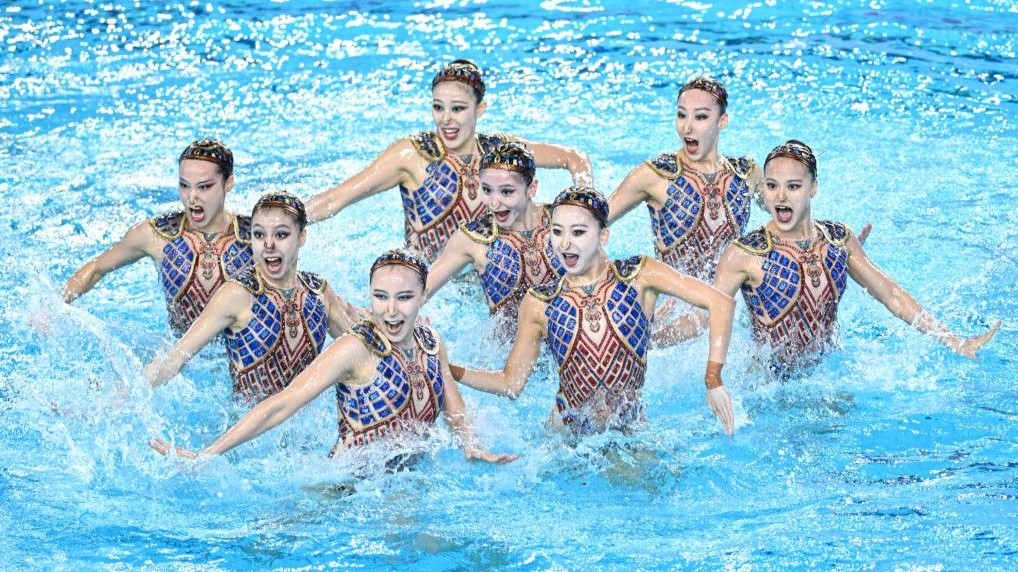 北体大队斩获花游团体金牌